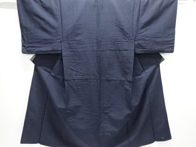 JAPANESE MENS ENSEMBLE KIMONO / SILK / TSUMUGI / WOVEN ABSTRACT